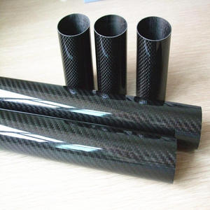 Glossy Painted Carbon Fiber Tubes