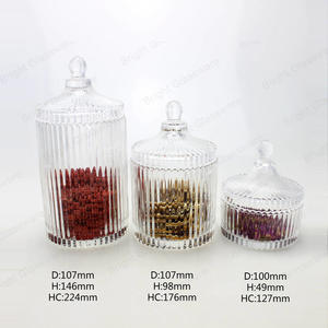 Elegant Crystal Design Décoratif Mariages Verre Candy Pot de stockage