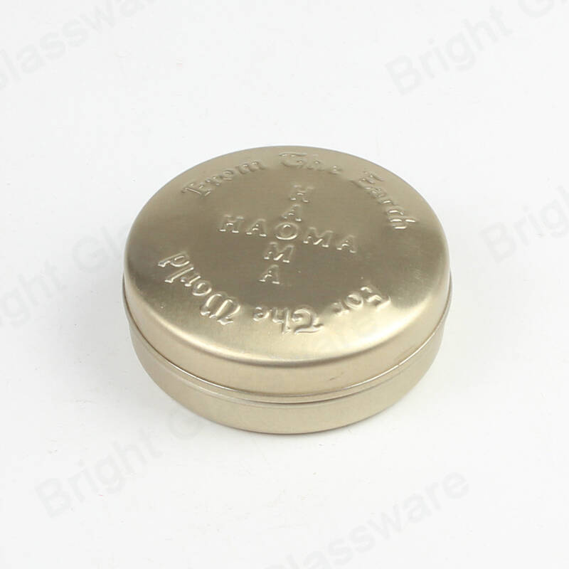 工場卸売小型ゴールドギフト缶カスタム化粧品錫包装ボックス