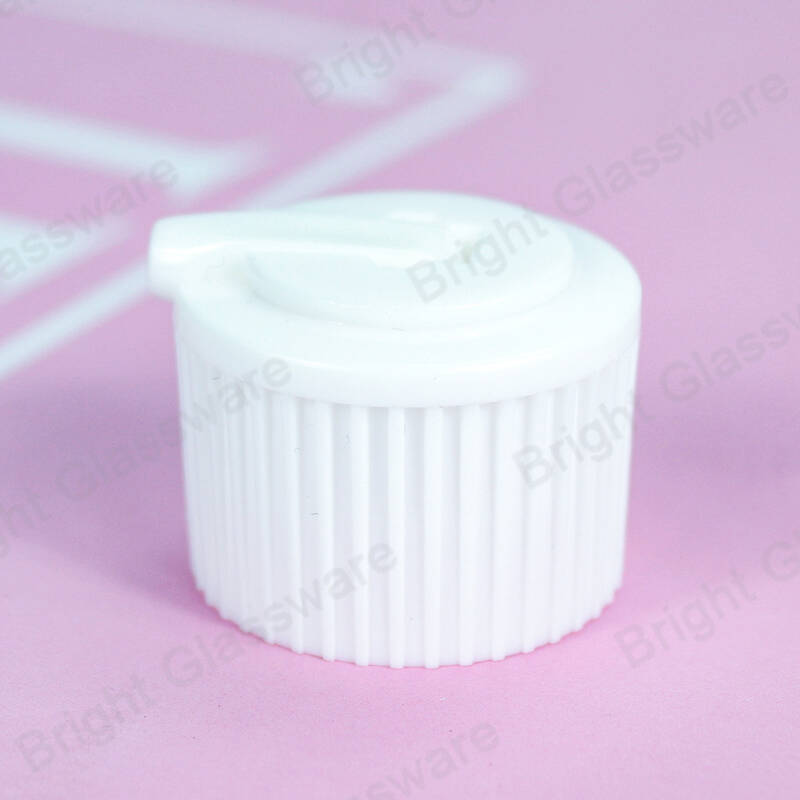 PP White Plastic Flip Top Cap 24/410 pour bouteille désinfectante de savon pour les mains