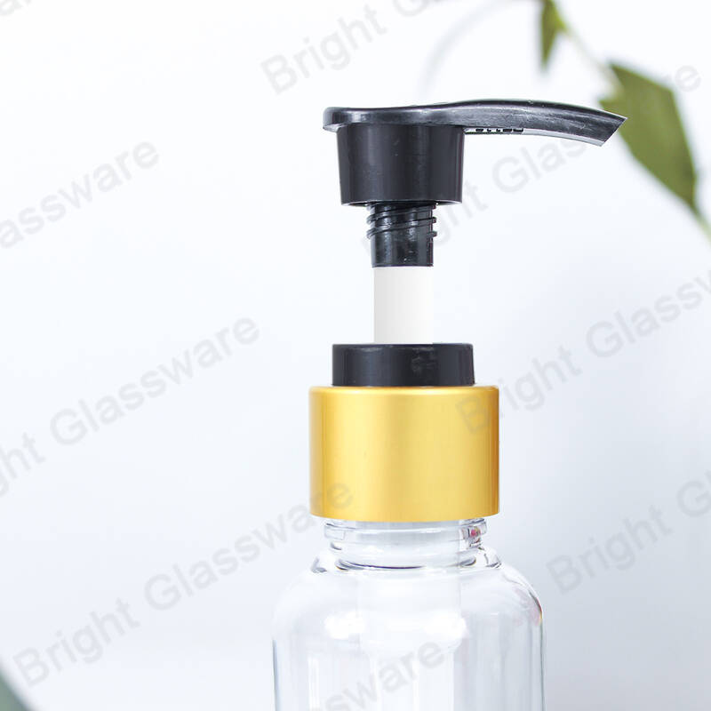 Высококачественная пластиковая крышка насоса для лосьона из черного золота 24/410 для бутылки шампуня