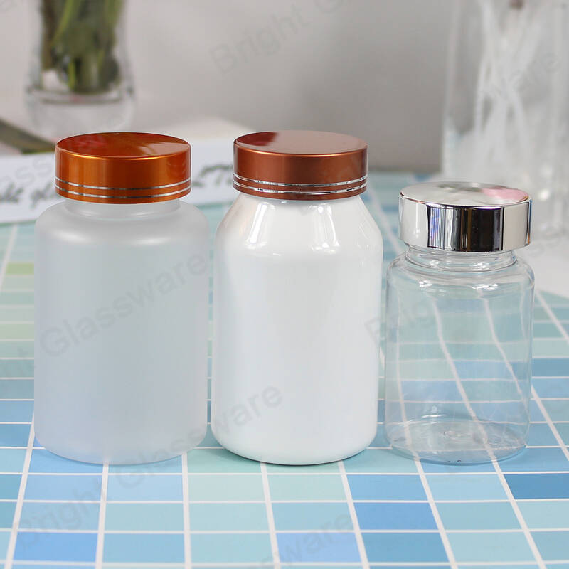100ml de boca ancha botella de farmacia botella de plástico cosmético con tapa resistente a los niños