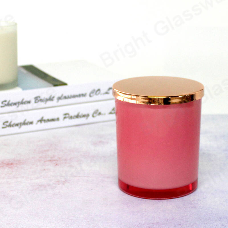Décoration de Noël Couvercle de bougie en or rose pour utilisation de bougeoir en verre