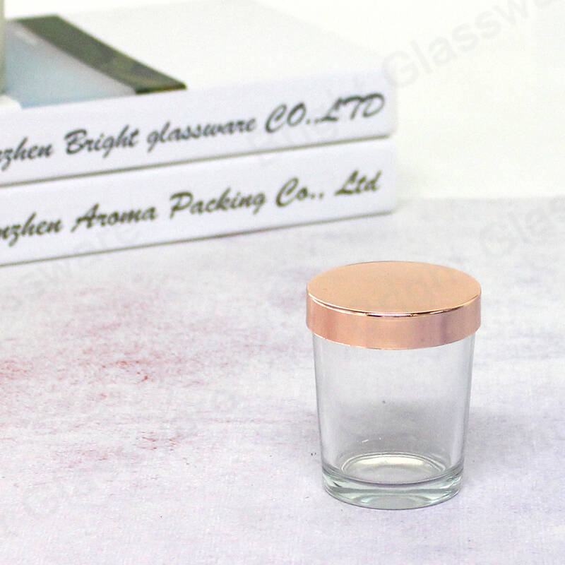 58mm oro rosa de aluminio vela tapa de metal para frasco de vidrio
