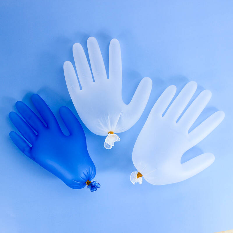 In stock powder free blue/white PVC/nitrile/latex/rubber examine safety protective disposable vinyl gloves