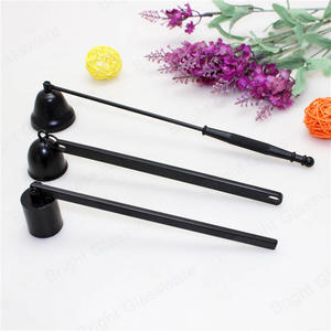 Hot Selling Candle Accessory Care Kit Black Rose Gold Candle Snuffer Set en gros