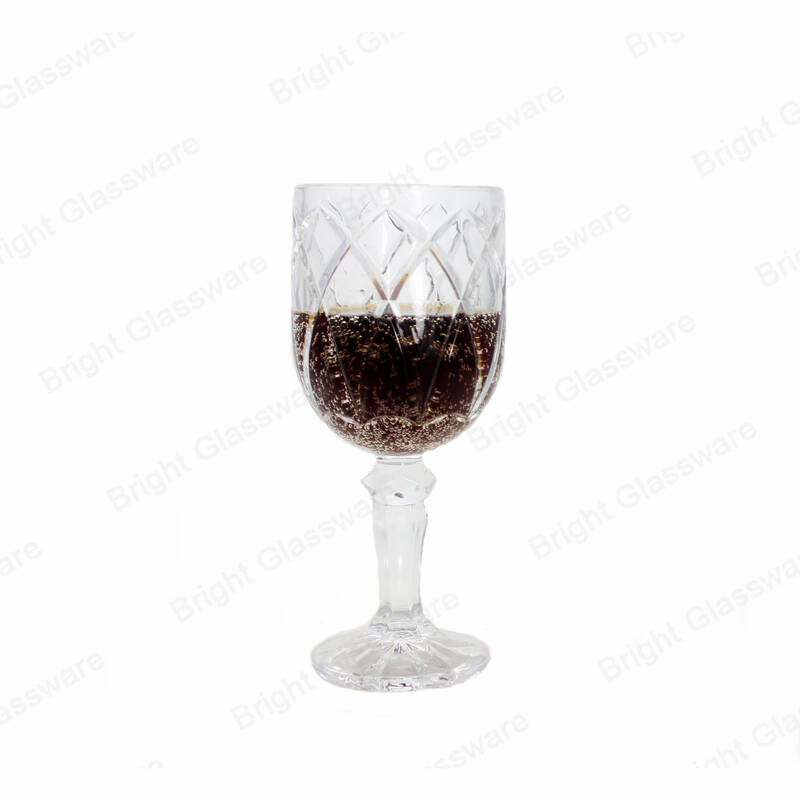 الجملة آلة ضغط الجدة الزخرفية خمر المياه وعصير كأس تنقش نظارات النبيذ