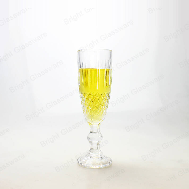 الجملة كأس النبيذ نظارات الزفاف الحسنات الماس الزجاج الشمبانيا المزامير