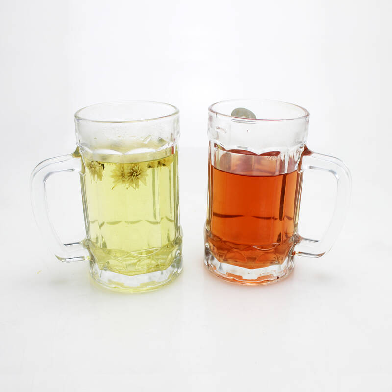 Classical Engraved Juice Cup Transparent Thickened Sublimation Glass Beer Mug