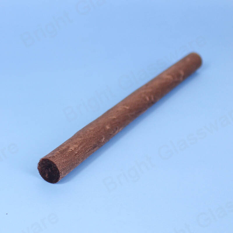 Tissu synthétique marron personnalisé bâton de roseau Bouteille diffuseur d’huile essentielle de roseau