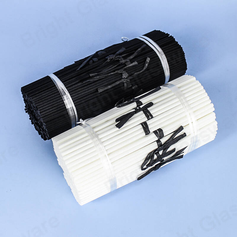 blanc noir recharge tiges volatiles parfumées polyester fibre bâton aroma diffuseur en gros