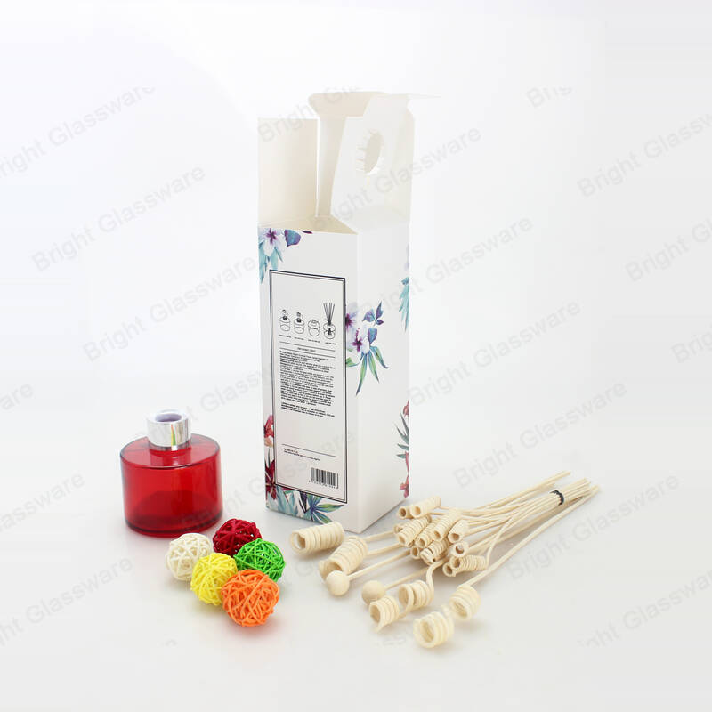 Caja de regalo de aromaterapia de perfume personalizada Cajas de embalaje difusoras de láminas de vidrio