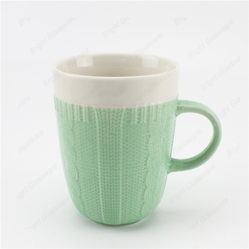 Elegante tazas de cerámica vintage taza de té de porcelana café con asa para la venta