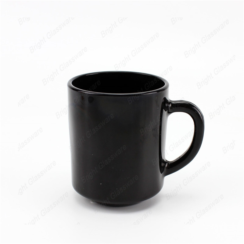 الترويجية المزجج الخزف فنجان القهوة السيراميك الأسود القدح