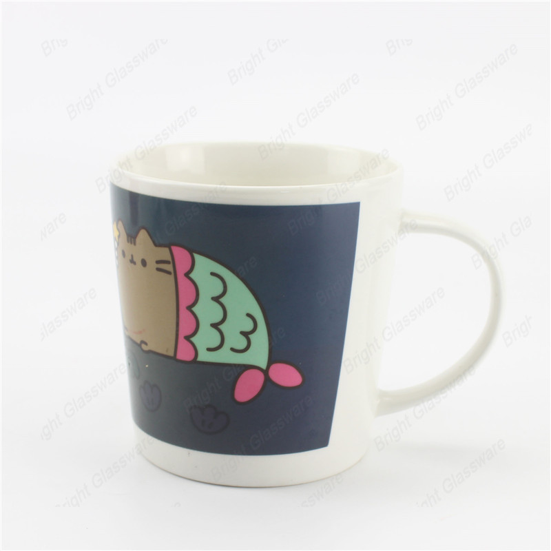 Изготовленные на заказ логотипы керамическая кофейная чашка для чая сублимационные фарфоровые кружки