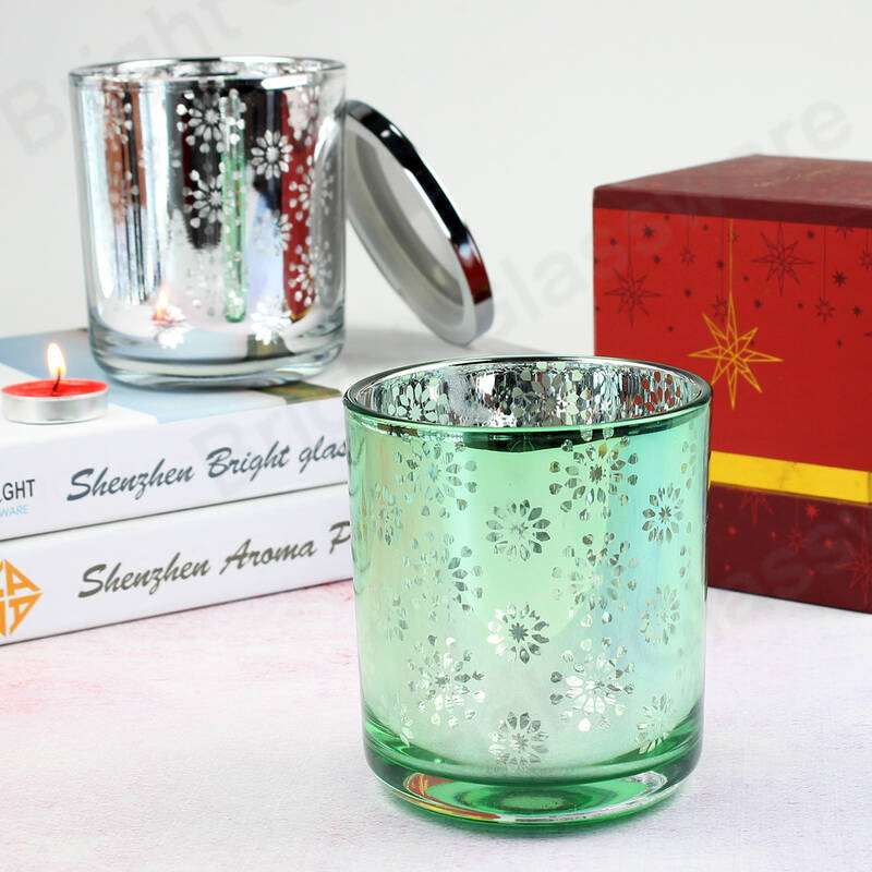 DIY único candelabro de vidrio frascos de velas de Navidad para decoraciones de mesa de hogar