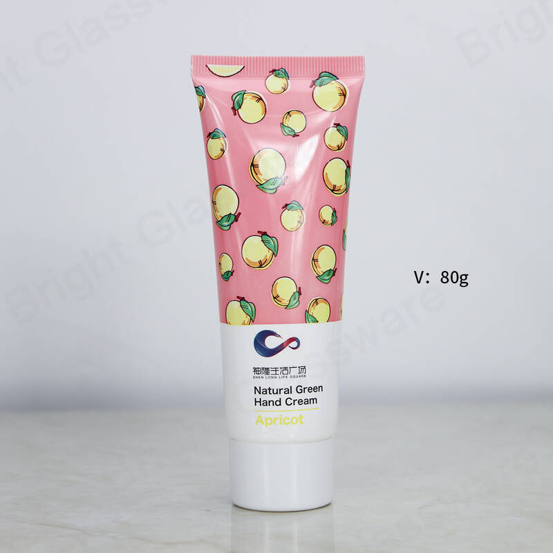 80ml Tube en plastique cosmétique Crème pour les mains Tubes d’emballage