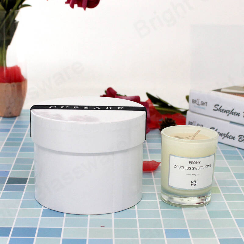 round white tube box for candle jar gift packaging