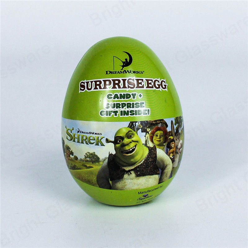 Caja de lata de huevo de Pascua Caja de hojalata de chocolate Candy Embalaje de regalo