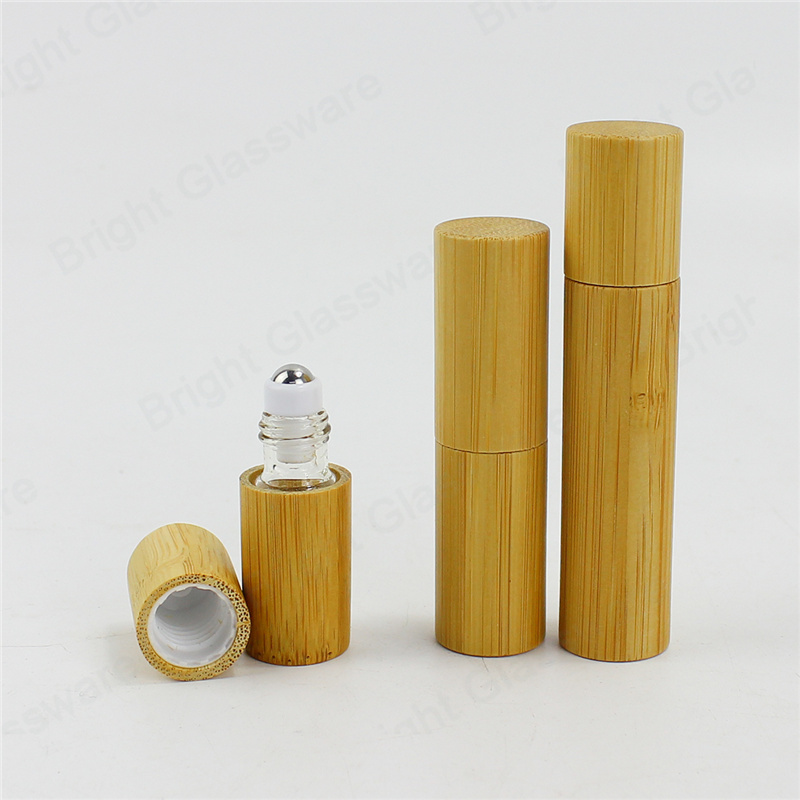 Пустой бамбуковый рулон на бутылке с шариком из нержавеющей стали
