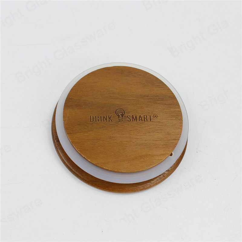Eco-friendly Renewable Rubber Wood Candle Lid  