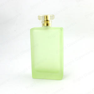 50ml 100ml 120ml flacon de parfum vert avec peinture Feel