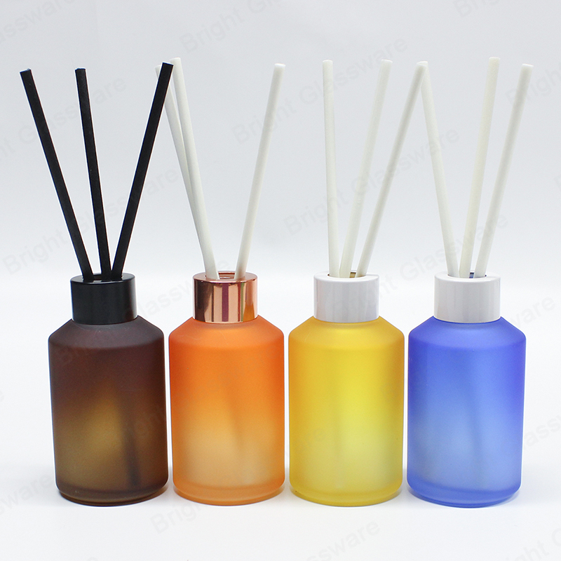 Flacons diffuseurs en verre parfumé avec bouchons pour ensembles de diffuseurs à roseaux de remplacement