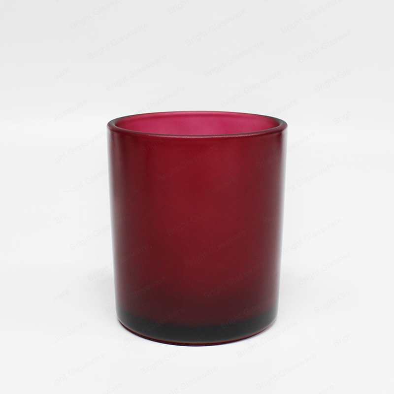 Chine Fabricant Eco-friendly Recycled Matte Red Candle Jars Grossiste en verre