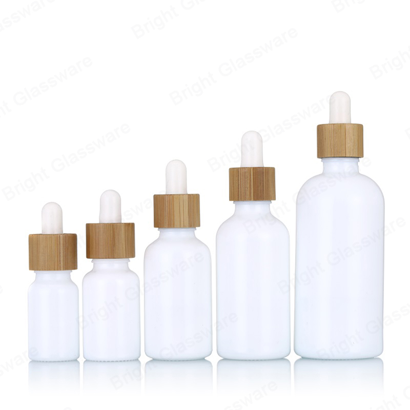 精油のための中国の専門の工場環境に優しい空の白いガラス瓶