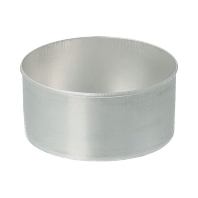 Оптовая серебряная стандартная алюминиевая чашка 39 мм x 19 мм для свечи