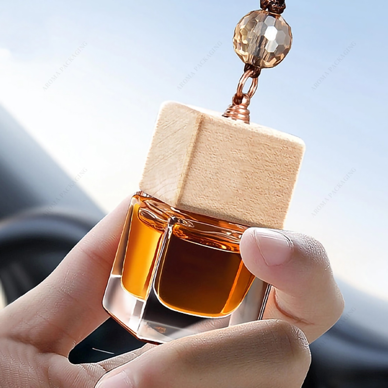 Car Hanging Diffuser Car Diffuser Bottle 3ml 5ml 8ml 10ml Square Car Perfume Bottle