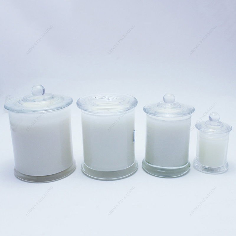 Échantillon gratuit Round Danube Candle Jar Custom Scent Wax Couleur personnalisée avec couvercle