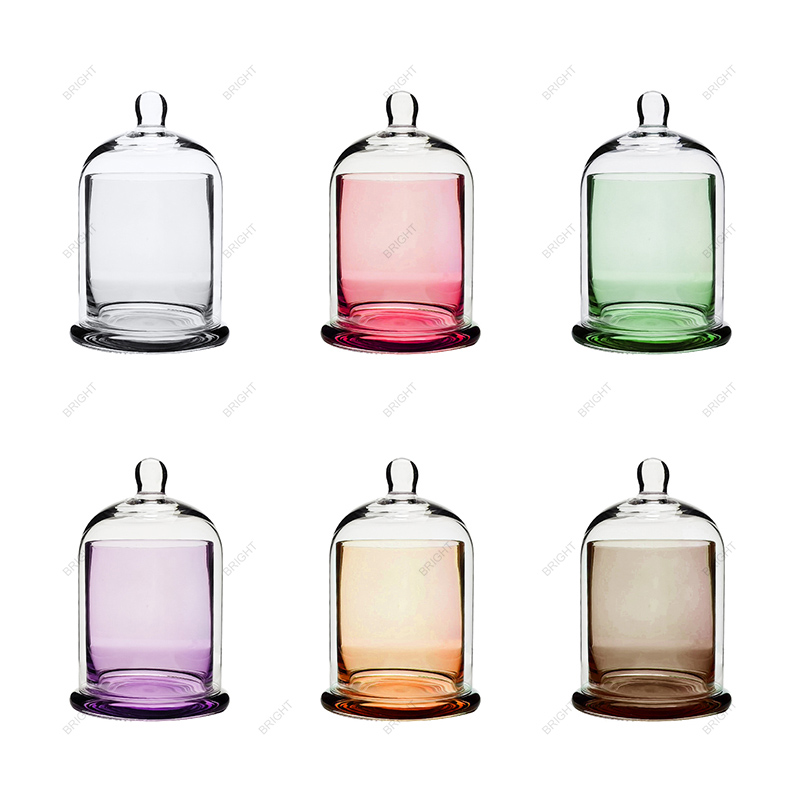 Factory Wholesale Custom Color Bell Jar CC135 With Glass Base