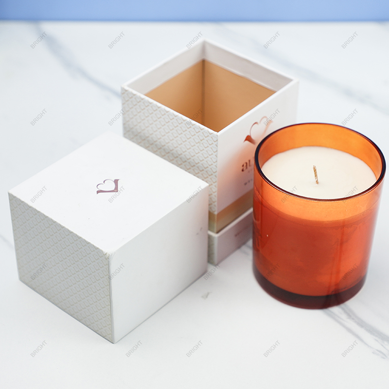 New Design Custom Logo Labels Candle Jar with Box for Christmas