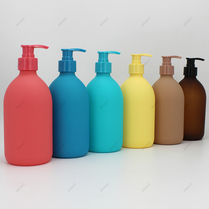 Factory Top Quality Pet Plastic Lotion Bottle Red Blue Yellow Amber With Pump