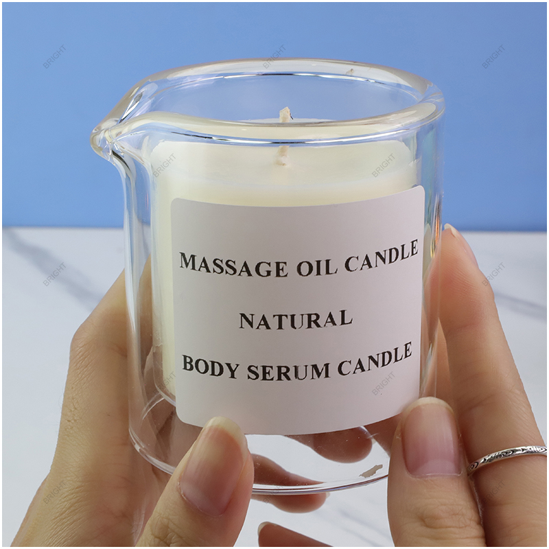 Wholesale HC7080 Message Candle Jar with Lid and Box for Body