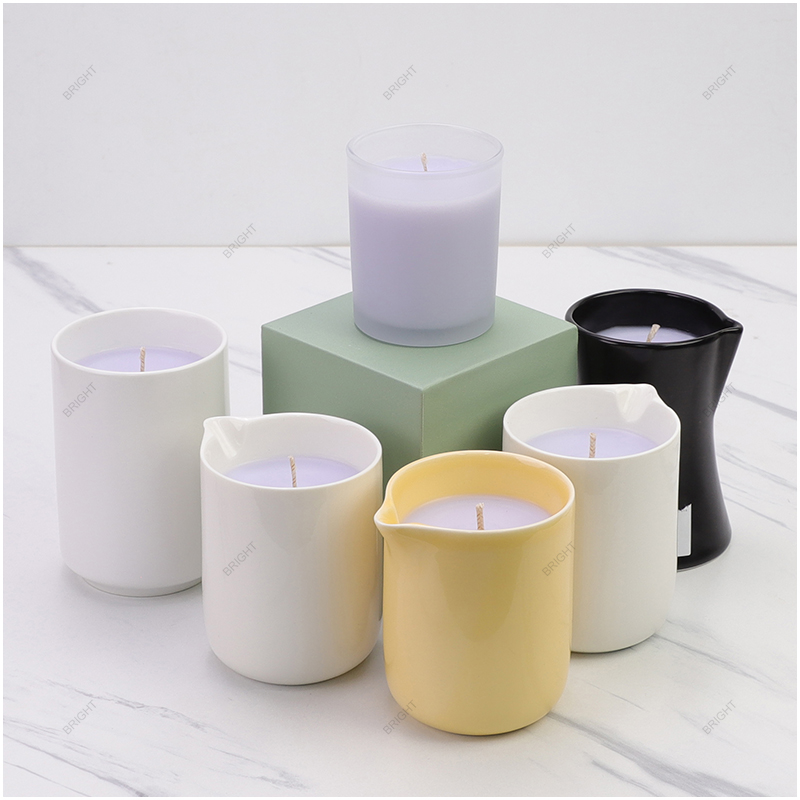 Hot Sale White Yellow Black Message Candle Jar With Luxury Box For Gifts