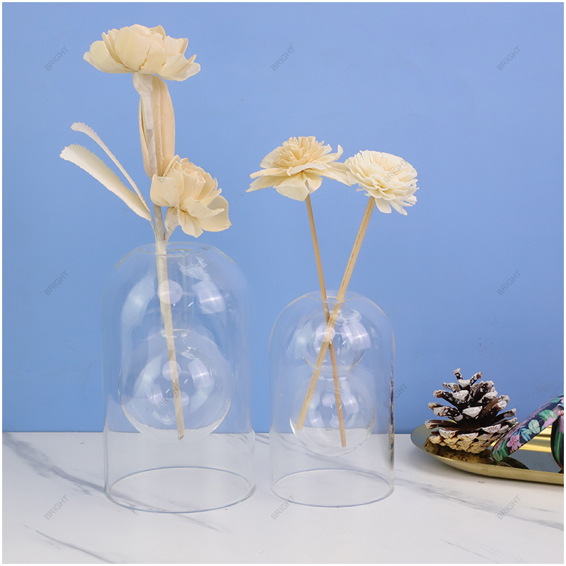 Factory 100ml 200ml  Reed Diffuser Bottle with Dry Flowers and Reed Sticks