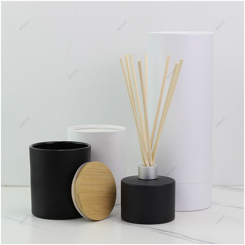 Home Fragrance Glass Diffuser Bottles Sets Custom Box