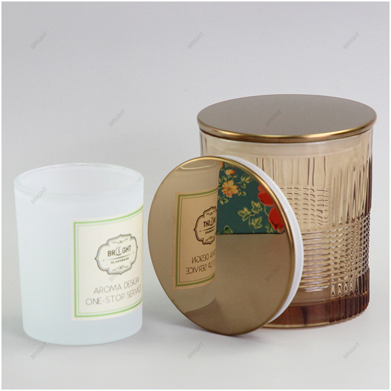 Free Sample Round Stainless Steel Lid Mirror Effect For Candle Jar