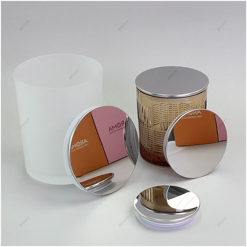 Free Sample Sliver Round Stainless Steel Lid With Mirror Effect