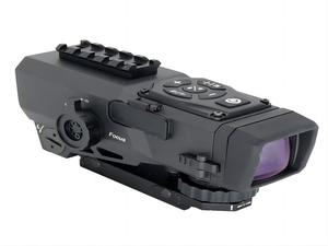 LCD scope with continuous rangefinder HD video camera and companion sharing WIFI