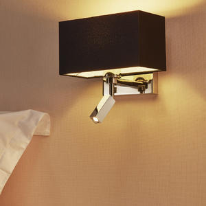 Barton Wall Lamp Knuckle Joint+Rectangular LED Reader 