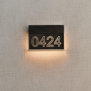 Homing Rectangular Door Number Plate Wall Lamp,Doorplate Lamp