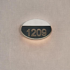 Homing Oval Door Number Plate Wall Lamp,Doorplate Lamp