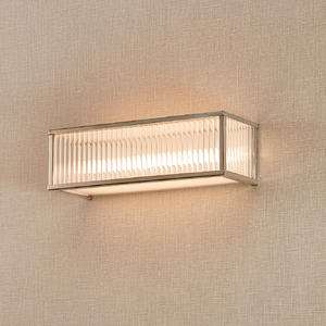 Cool 350 Rectangular Wall Lamp with Solid Clear Glass Rods