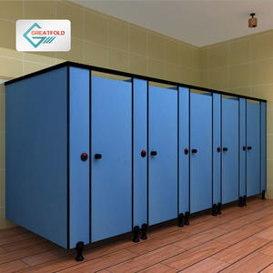 How to install compact laminate commercial restroom partitions board？