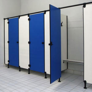 Solid plastic toilet partitions is mainly used in commercial buildings and commercial engineering buildings