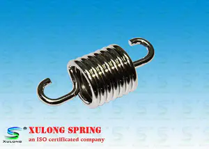 tension spring with hook 1.8MM Music Wire Tension Coil Springs Nickel Plating For Air Conditioner-Xulong Spring.