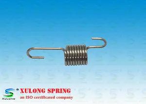 Extended Round Hooks Tension Coil Springs , Stainless Steel Tension Springs